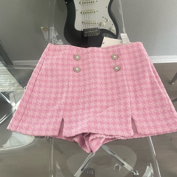 Zara Pants - Zara Pink Skort with Retro Flare